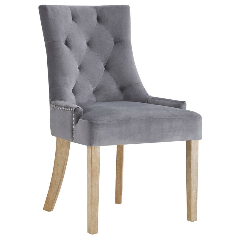 Lenoir velvet upholstered sales dining chair