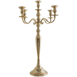 Gold 5 Lite Candelabra 70cm