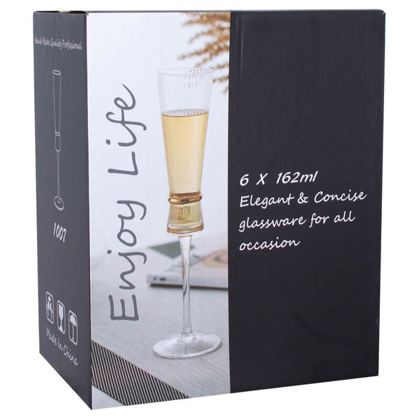 Arika Flute 160ML Set of 6