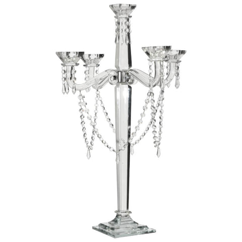 Beatrix Crystal 5 Arm Candelabra 70cm