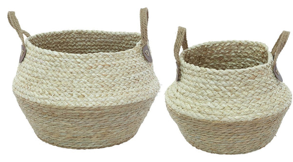 Cream & Beige set of 2 baskets