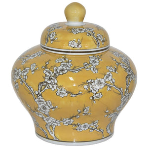 Fleur Yellow Ginger Jar 25cm