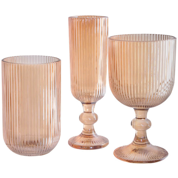 Diva Amber Wine Glass 350ml Set of 6