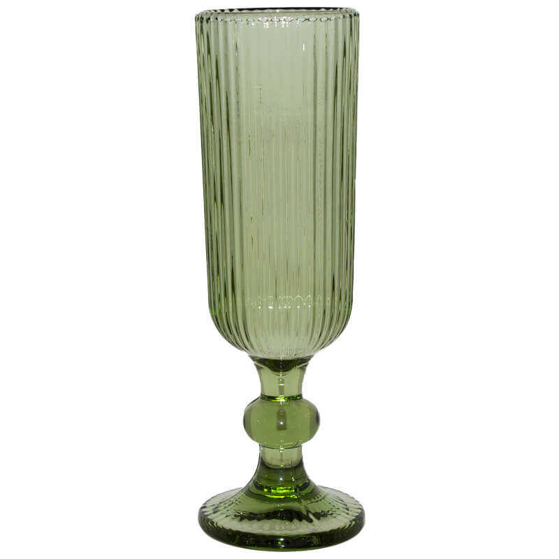 Diva Green Flute Glass 150ml Set of 6