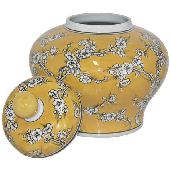 Fleur Yellow Ginger Jar 25cm