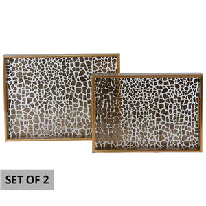 Gold Hide Trays Set of 2