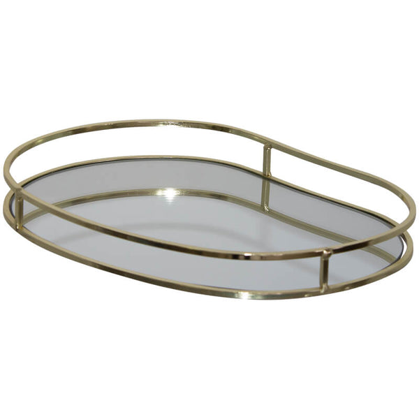 Mirrored Gold Tray