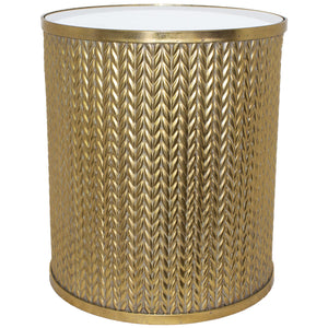 Ribbed Metal Table 52cm