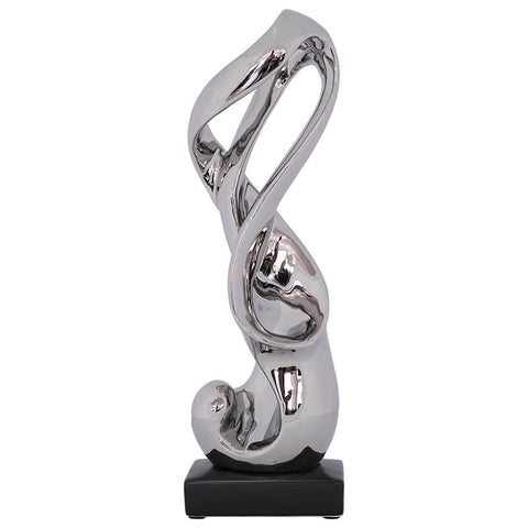 Silver Abstract Sculpture