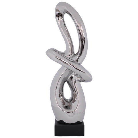 Silver Knotted Sculpture