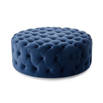 Vukona Velvet Pouf Ottoman