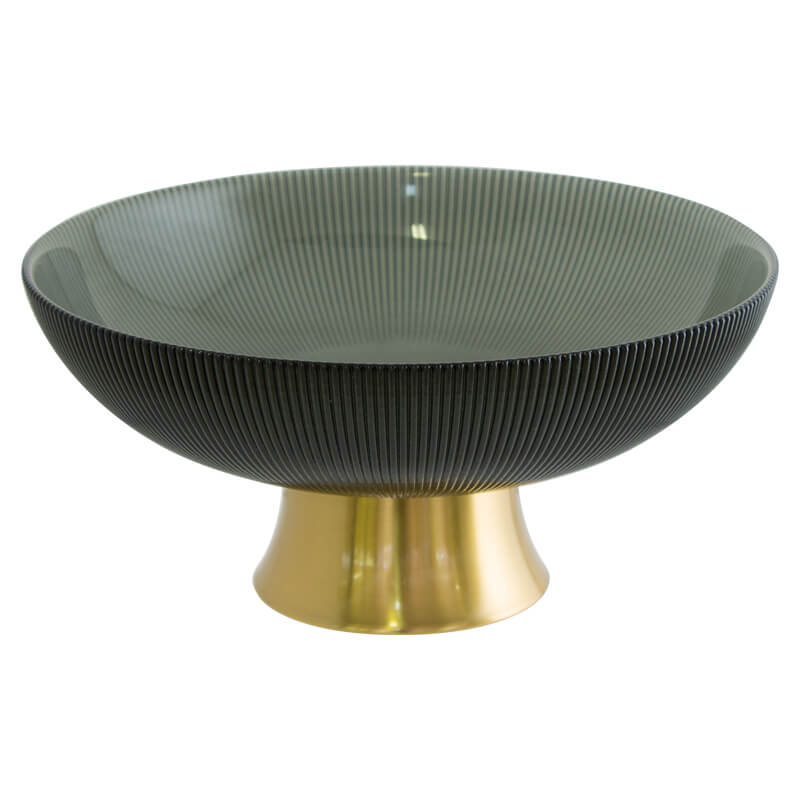 Chanell Grey & Gold Bowl