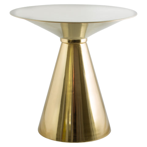 Cream & Gold Side Table