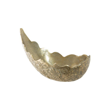 Rough Gold Curved Deep Dish