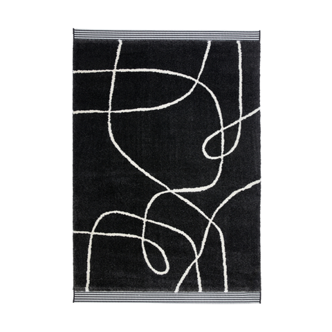 Scribble Rug in Ink